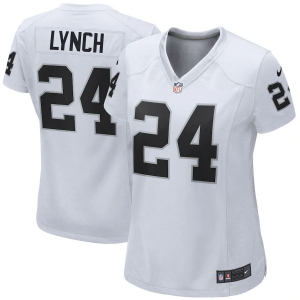 Women's Marshawn Lynch White Player Limited Team Jersey