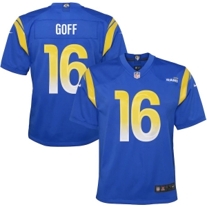 Youth Jared Goff Royal Player Limited Team Jersey
