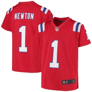 Youth Cam Newton Red Player Limited Team Jersey