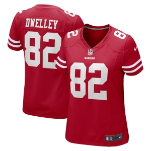 Women's Ross Dwelley Scarlet Player Limited Team Jersey