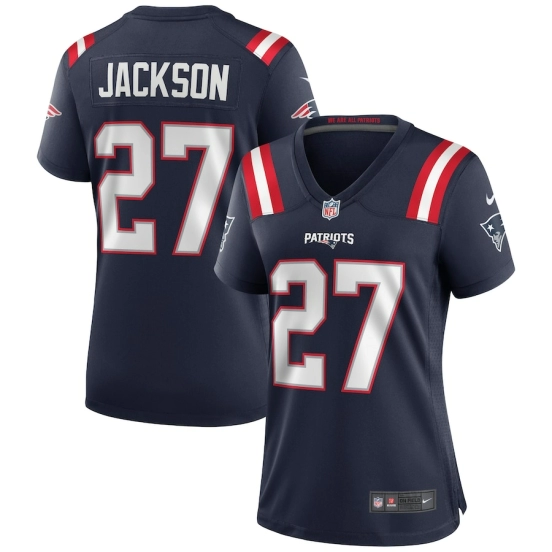Women's J.C. Jackson Navy Player Limited Team Jersey