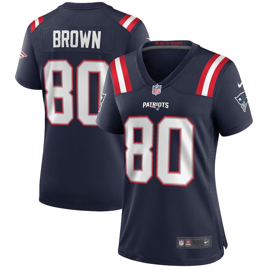 Women's Troy Brown Navy Retired Player Limited Team Jersey