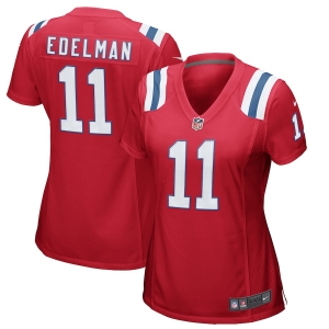 Women's Julian Edelman Red Alternate Player Limited Team Jersey