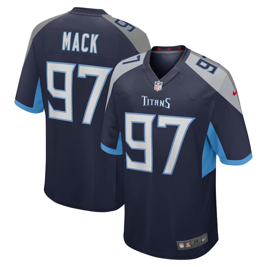 Men's Isaiah Mack Navy Player Limited Team Jersey
