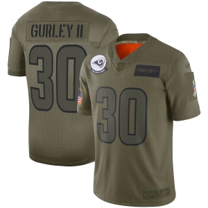 Youth Todd Gurley II Olive 2019 Salute to Service Player Limited Team Jersey