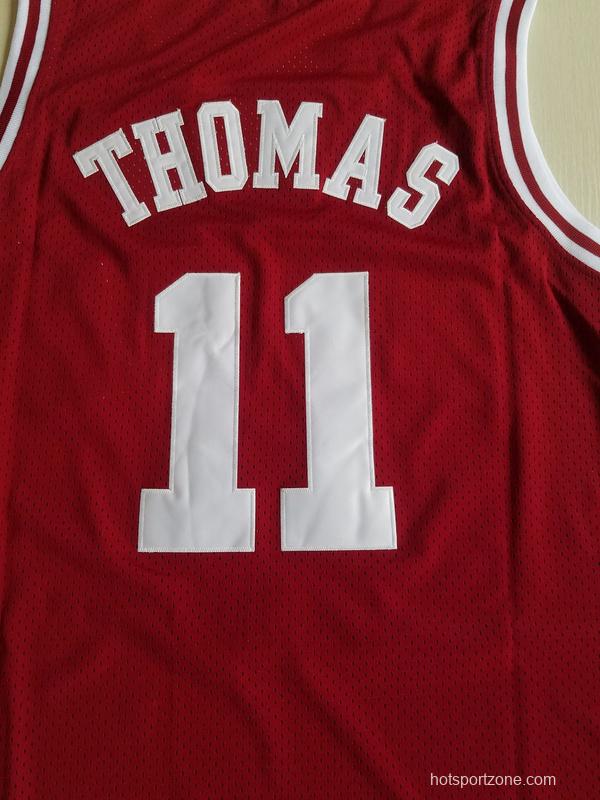 Isiah Thomas 11 Indiana College Crimson Basketball Jersey
