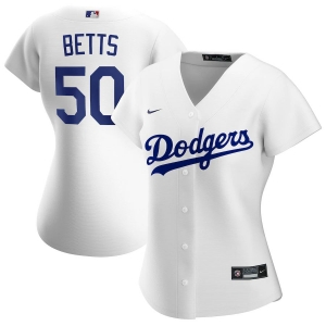 Women's Mookie Betts White 2020 Home Official Player Team Jersey