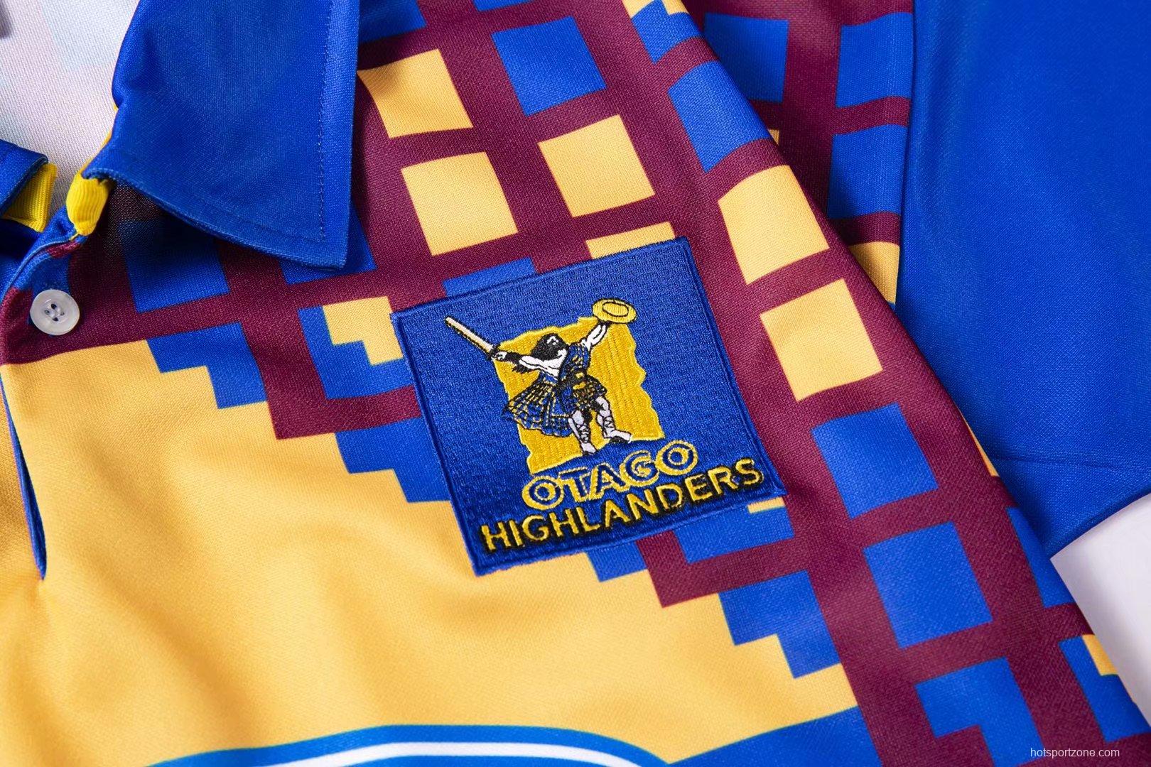 Otago Highlanders 1997-99 Men's Retro Rugby Jersey