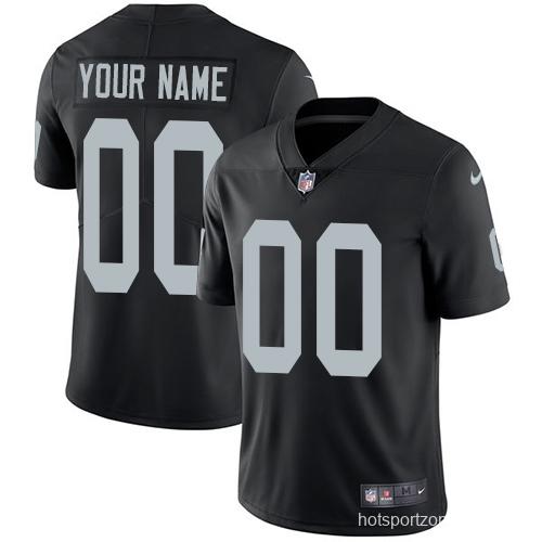 Men's Black Customized Limited Team Jersey