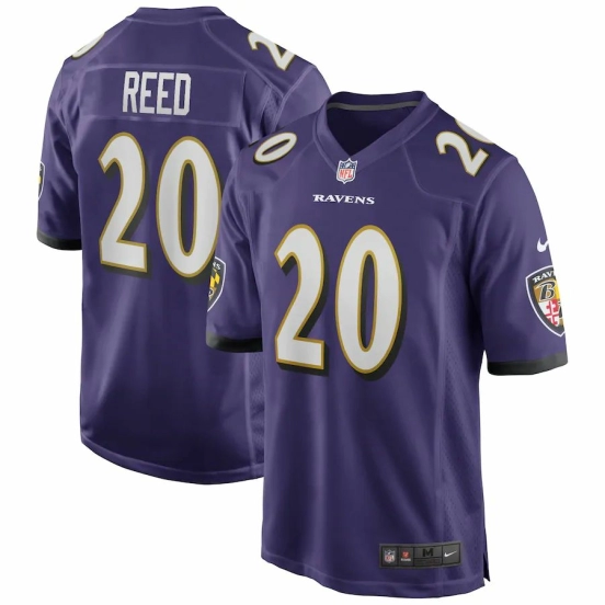 Men's Ed Reed Purple Retired Player Limited Team Jersey