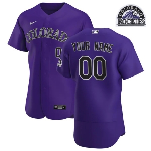 Men's Purple 2020 Alternate Authentic Custom Team Jersey
