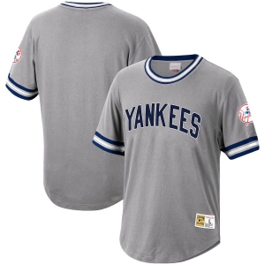 Men's Gray Cooperstown Collection Wild Pitch Throwback Jersey