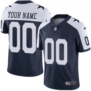 Men's Navy Custom Throwback Limited Team Jersey