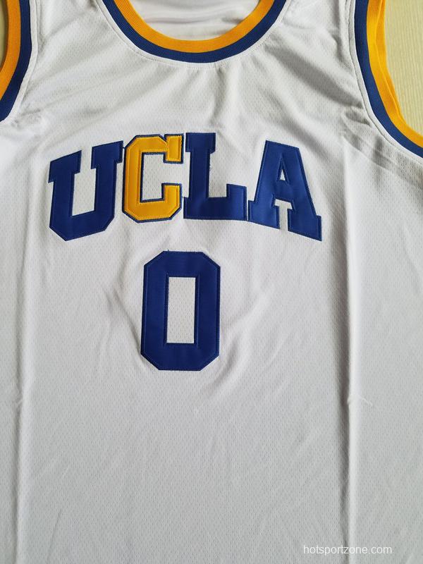Russell Westbrook 0 UCLA College White Basketball Jersey