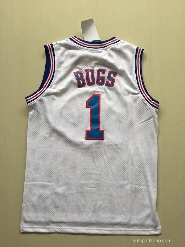 Bugs 1 Movie Edition White Basketball Jersey