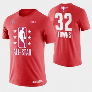 Adult Karl-Anthony Towns Maroon 2022 All-Star Game Name &amp; Number T-Shirt