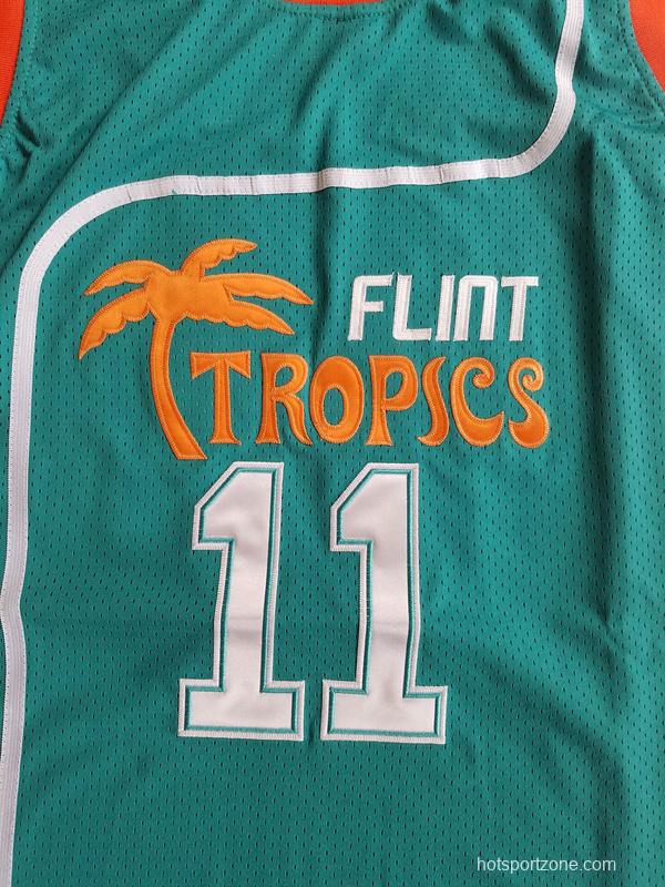 Flint Tropics 11 Ed Monix Basketball Jersey Semi Pro Team