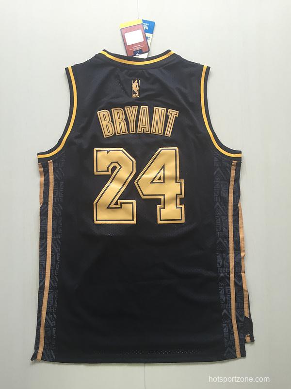 Kobe Bryant 24 Black Golden Edition Jersey