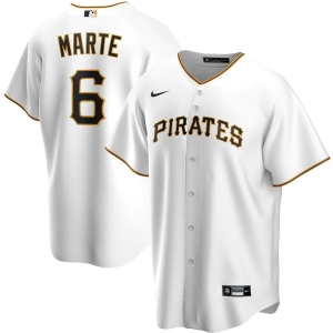 Men's Starling Marte White Home 2020 Player Team Jersey