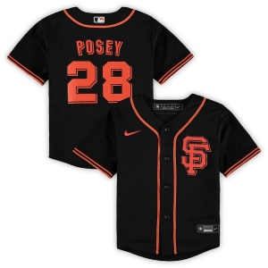 Youth Buster Posey Black Alternate Player Team Jersey