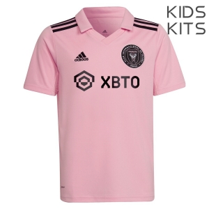 Kids Inter Miami CF 2022 The Heart Beat Jersey and Short Kit