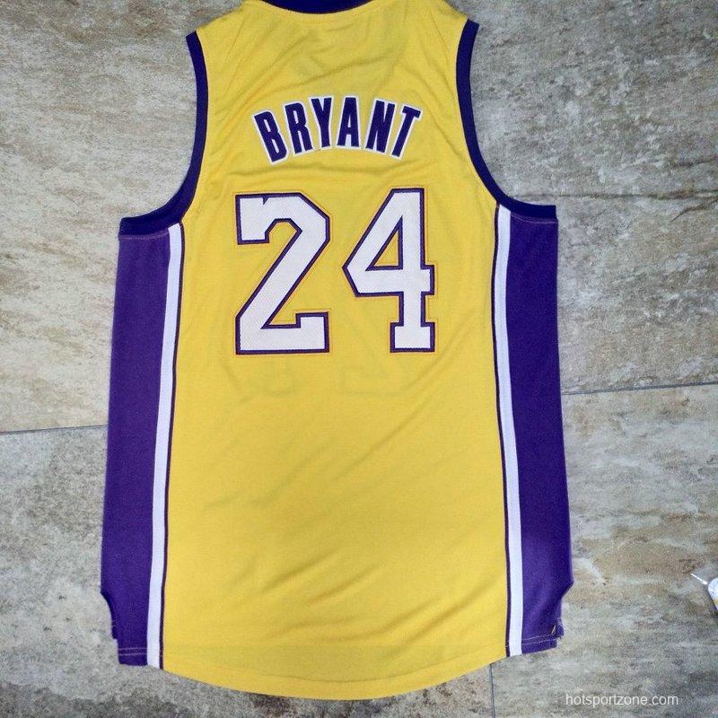 Men's Kobe Bryant Yellow Retro Classic Team Jersey