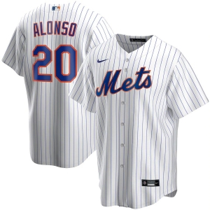 Men's Pete Alonso White Home 2020 Player Team Jersey