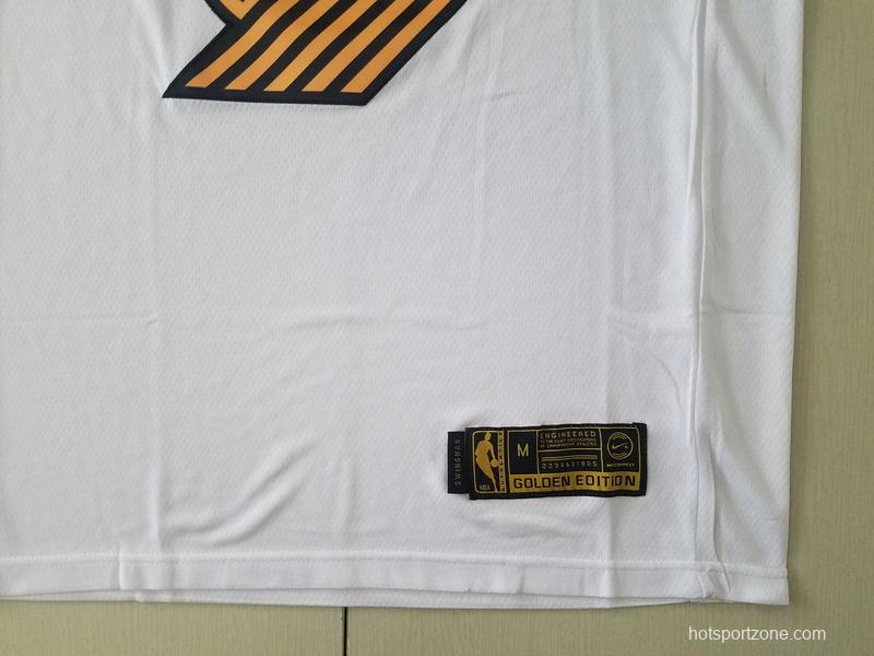 Carmelo Anthony 00 White Golden Edition Jersey