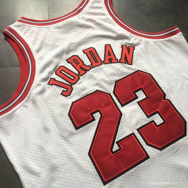 Men's Michael Jordan White Retro Classic Team Jersey