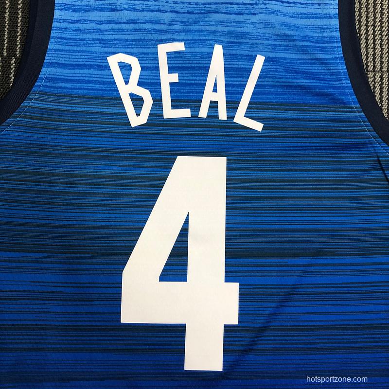 Thai Version Men's Bradley Beal Navy USA Basketball Player Jersey