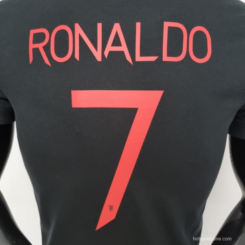 Mens Adidas Manchester United Ronaldo 7 Red T-shirts #K000158