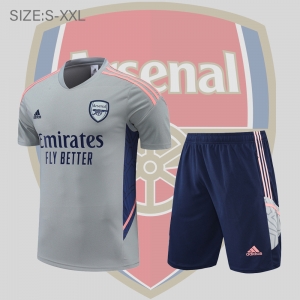 22/23 Arsenal Training Jersey Short Sleeve Kit Grey