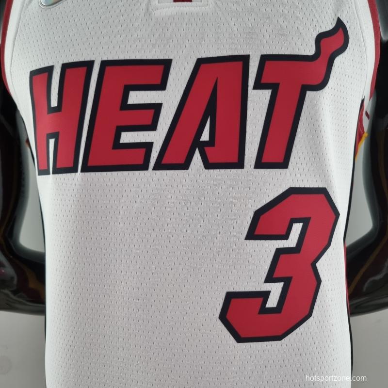 75th Anniversary Miami Heat ADEBAYO#13 White NBA Jersey
