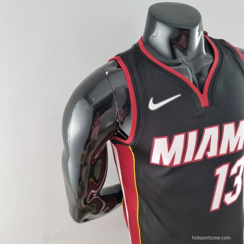 75th Anniversary Miami Heat ADEBAYO#13 Black NBA Jersey