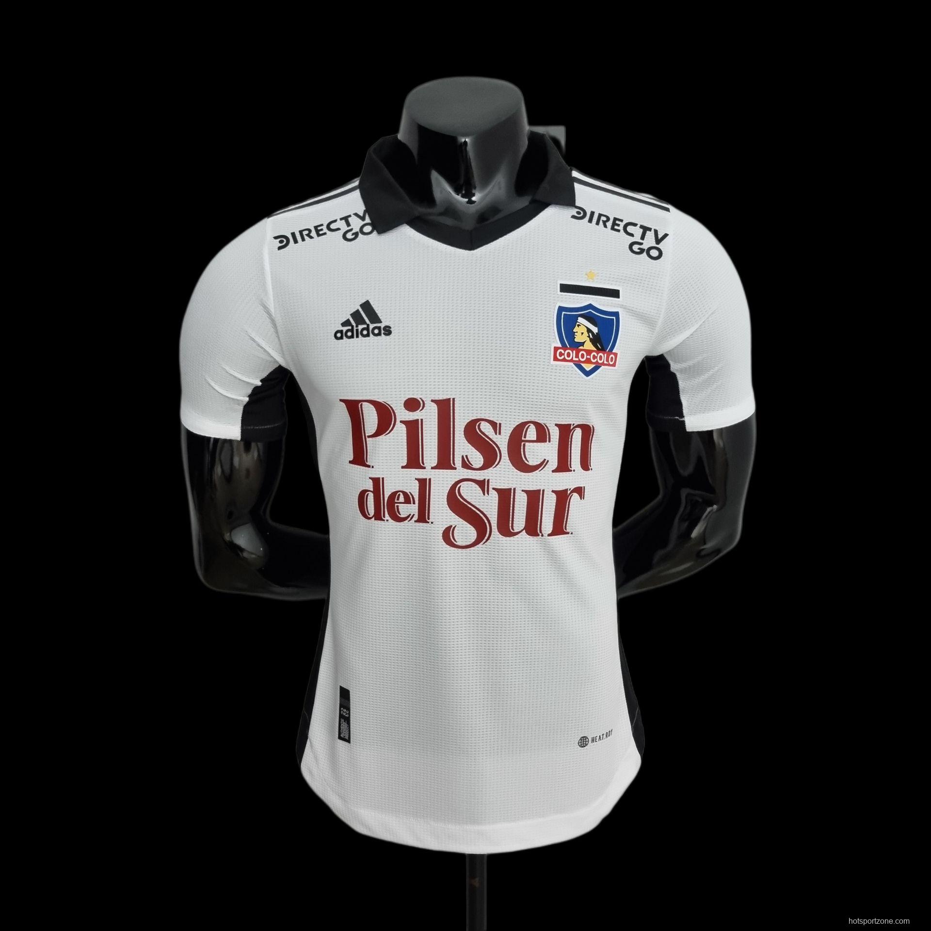 Player Version 22/23 Colo Colo Home Soccer Jersey