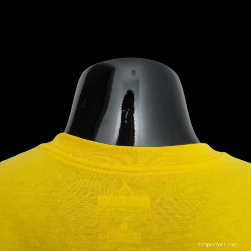 2022 NBA Jordan 23 Yellow T-shirts#0054