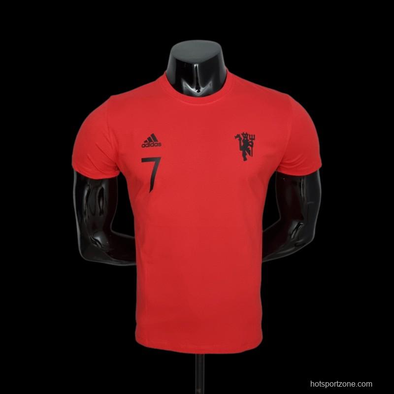 22/23 Manchester United Red T-shirts #0057