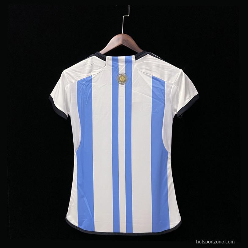 2022 Argentina Home WOMAN Soccer Jersey