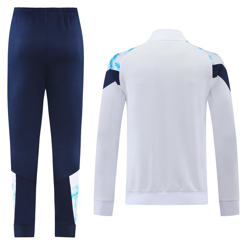 2022 Manchester City White Full Zipper Jacket Suit