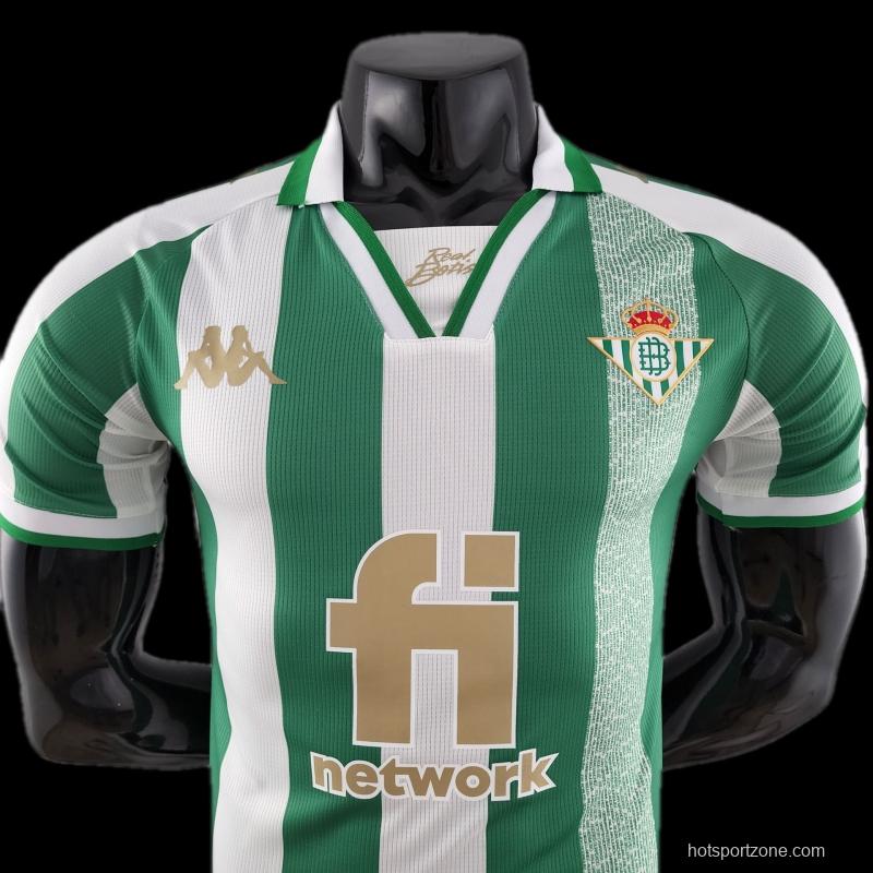 Player Version 22/23 Real Betis King's Cup Version Home Soccer Jersey