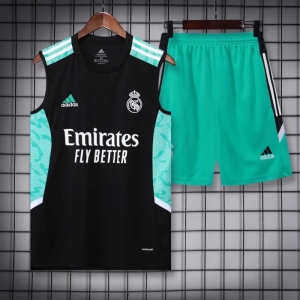 22/23 Real Madrid Pre-match Training Jersey Black Vest