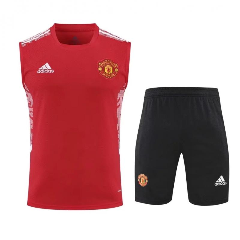 22/23 Manchester United Pre-Training Jersey Red Vest