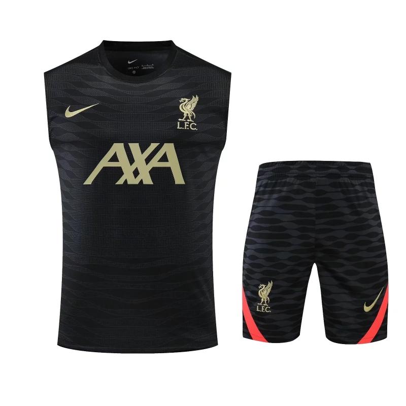 22/23 Liverpool Black Pre-match Training Jersey Vest