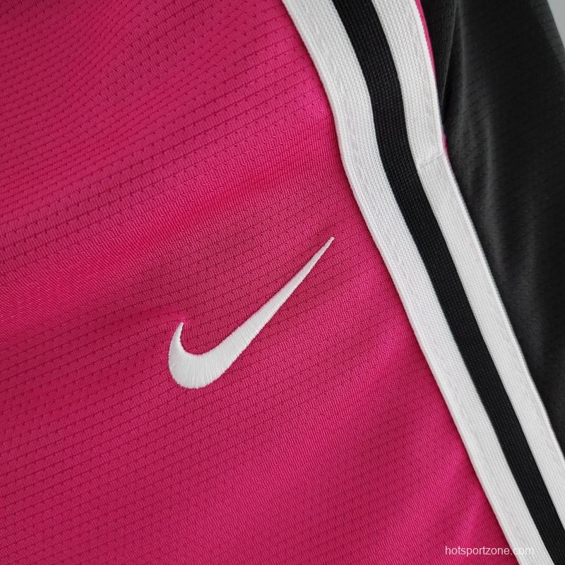 2022 Miami HeatNBA US Training Shorts Pink Black