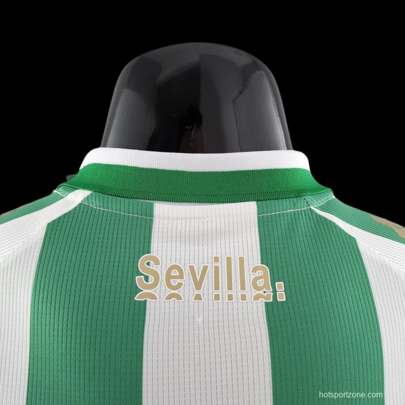 Player Version 22/23 Real Betis King's Cup Version Home Soccer Jersey