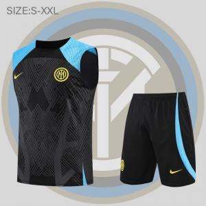 22/23 Inter Milan Vest Training Jersey Kit Black
