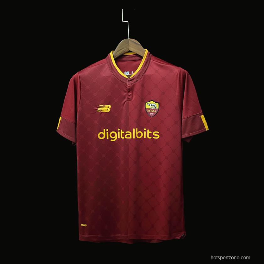 22/23 Roma Home Soccer Jersey