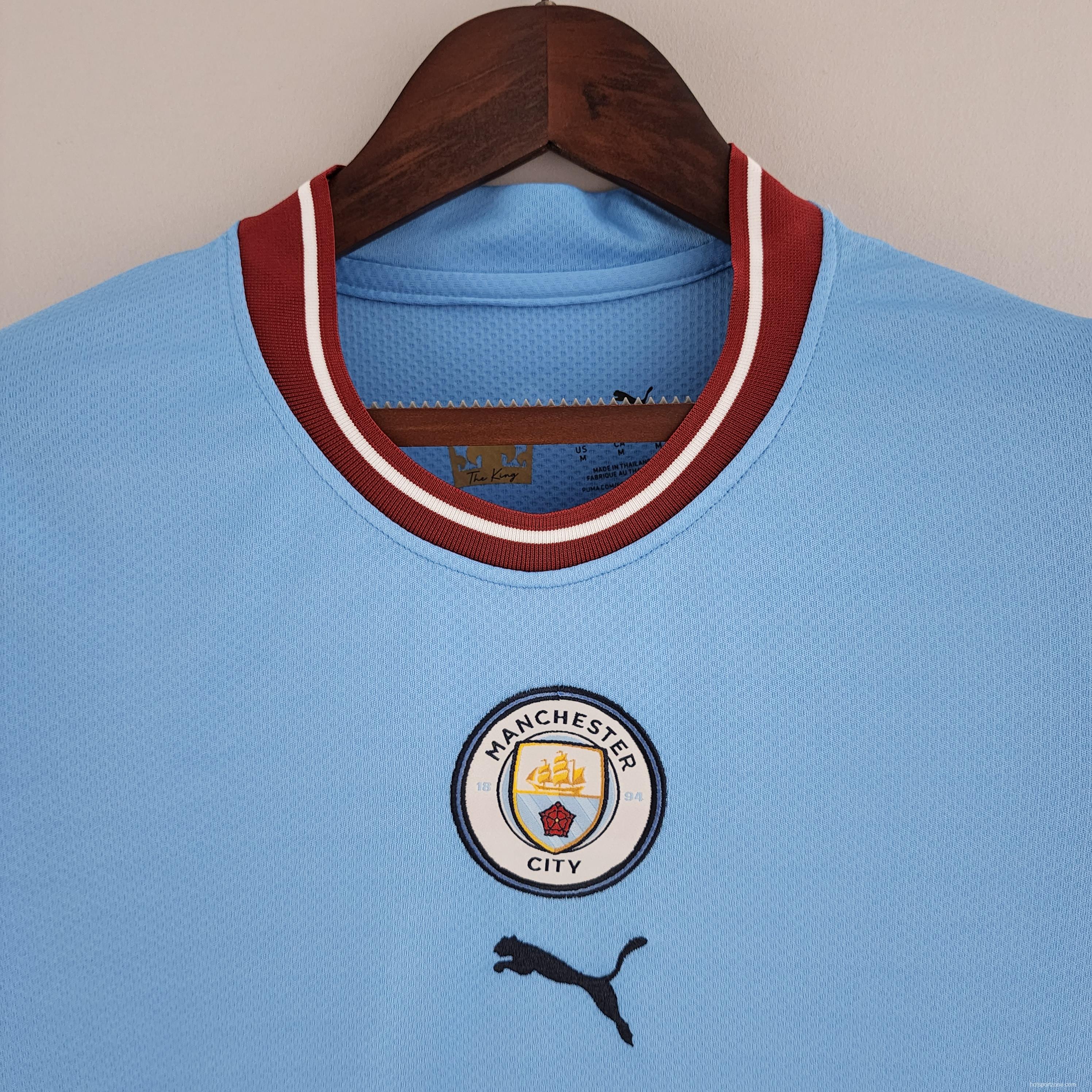 2022 Woman Manchester City Home Soccer Jersey