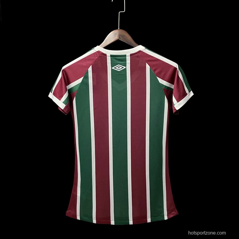 22/23 Fluminense Home Woman Soccer Jersey