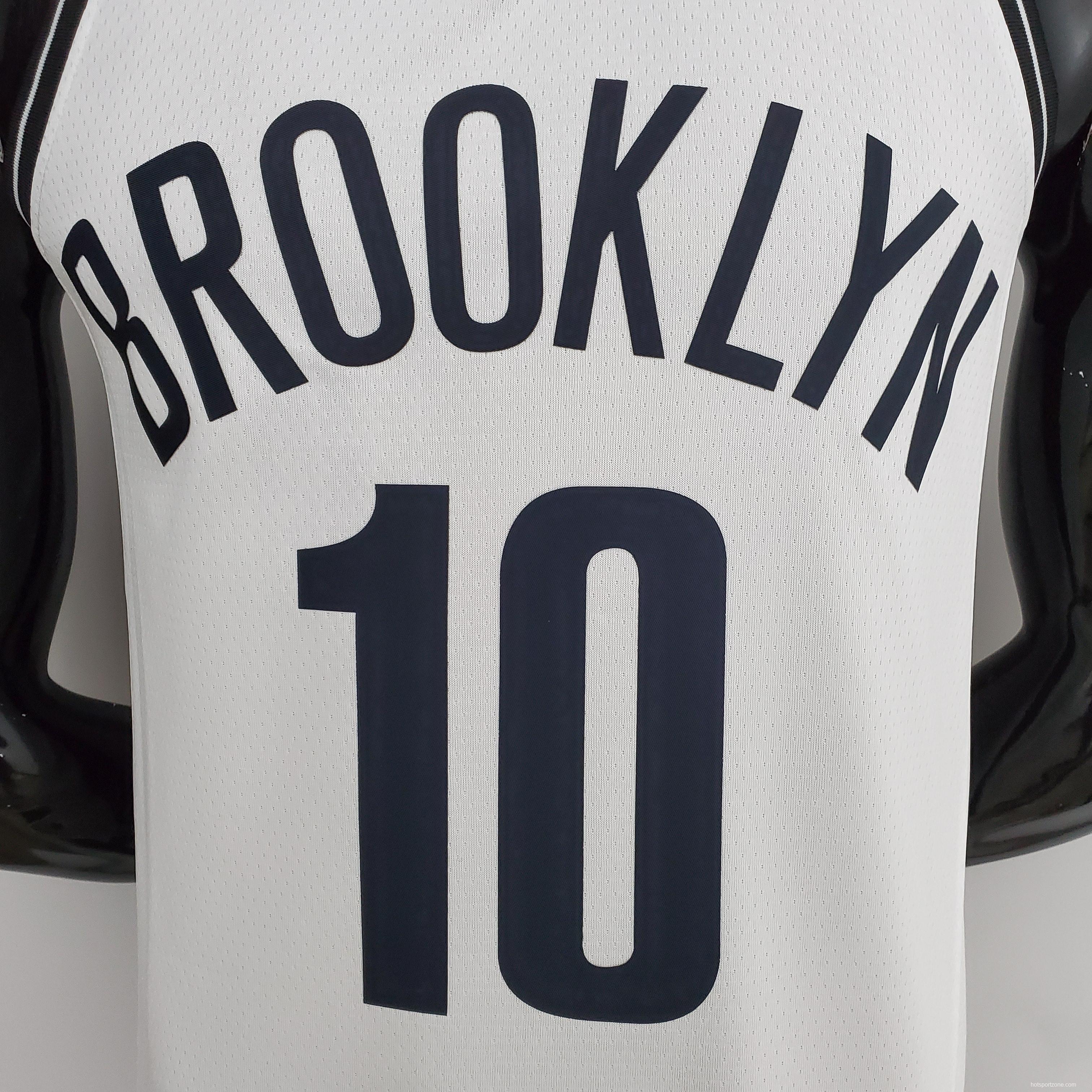 NBA 75th Anniversary Simmons #10 Nets White Jersey